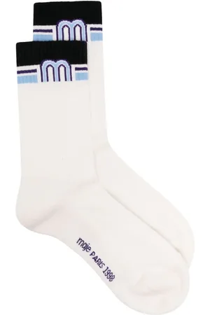 Maje Logo-intarsia socks