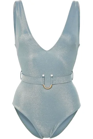 ZIMMERMANN Waverly Lurex belted swimsuit
