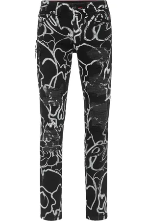 Philipp Plein Skull&bones straight-leg jeans