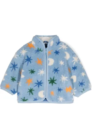 Stella McCartney Patterned faux-shearling jacket