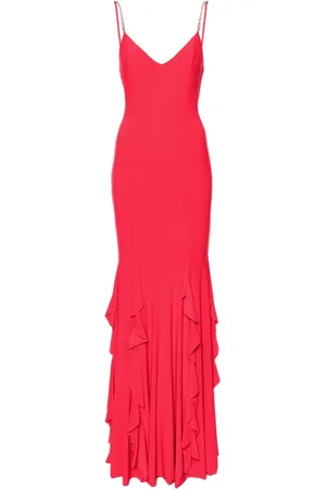 NISSA Crystal-embellished maxi dress