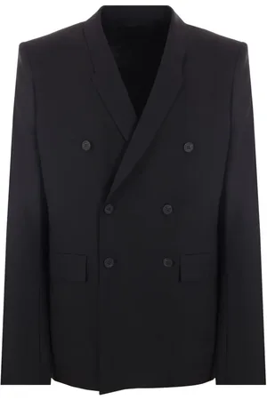 Rick Owens Double-breasted stretch-wool blazer
