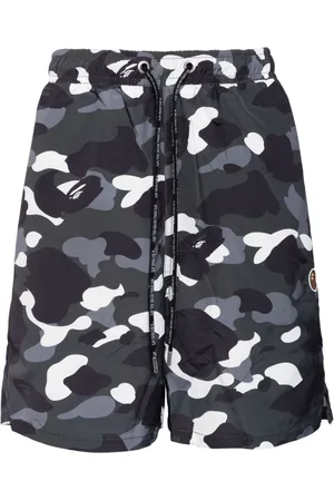 A Bathing Ape Camouflage-pattern drawstring shorts