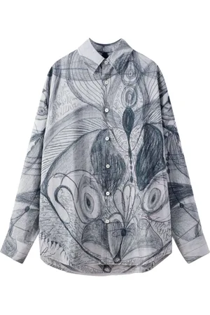 LEMAIRE Angkasapura button-up silk shirt