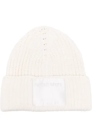 Patrizia Pepe Logo-patch ribbed beanie