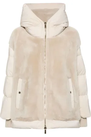 MOORER Hooded padded jacket