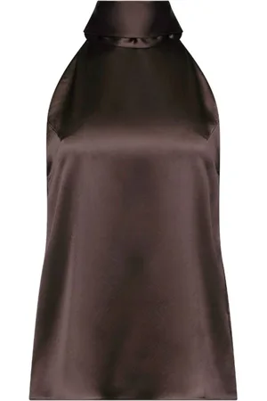 GALVAN Sienna satin blouse