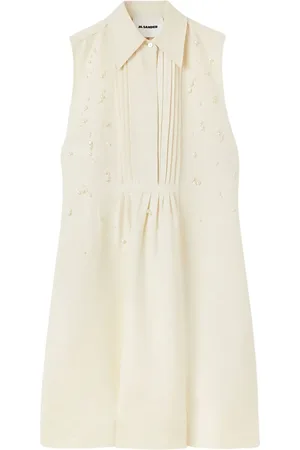 Jil Sander Pearl-embroidered shirt dress