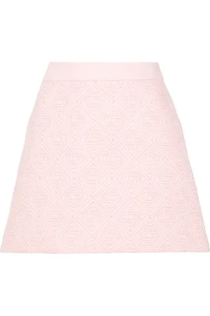 Casablanca Logo-quilted mini skirt