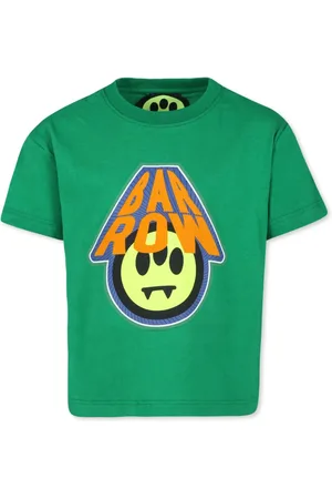 BARROW Smile-print cotton t-shirt