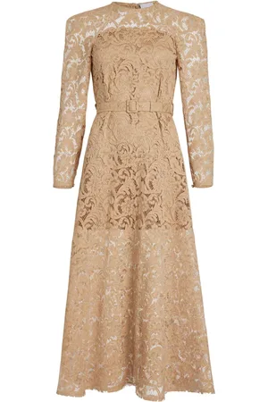 Patou Floral-lace maxi dress
