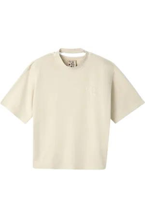 Camper Logo-embroidered cotton T-shirt