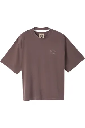 Camper Logo-embroidered cotton T-shirt