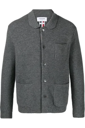 Thom Browne RWB-stripe virgin wool cardigan
