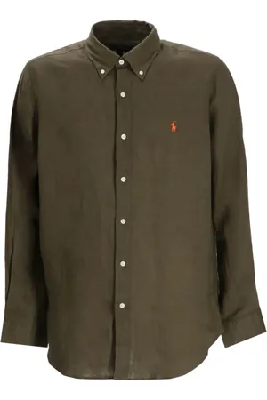 Ralph Lauren Logo-embroidered linen shirt
