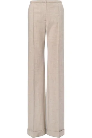 Serafini Pintucked straight-leg trousers