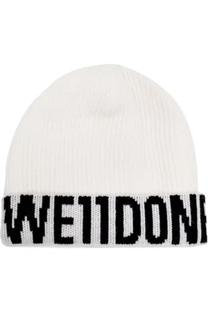 We11 Done Intarsia-knit logo beanie