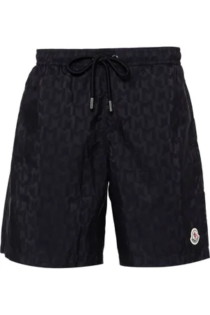 Moncler Monogram-print drawstring swim shorts