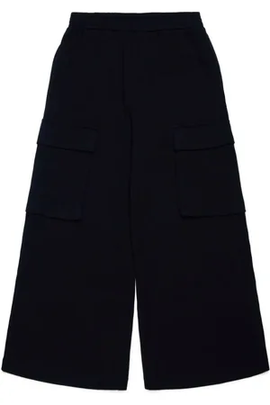 Maison Margiela Numbers-embroidered wide-leg trousers