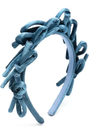 MONNALISA Bow-detail velvet hair band
