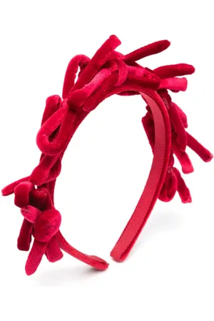 MONNALISA Bow-detail velvet hair band