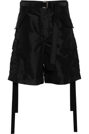 SACAI Belted cargo shorts