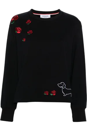 Thom Browne Hector-embroidered cotton sweatshirt