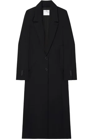 Courrèges Hyperbole Heritage logo-appliqué coat