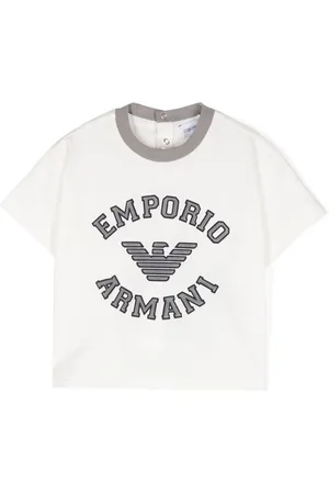 Emporio Armani Logo-embossed cotton T-shirt