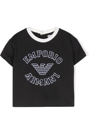 Emporio Armani Logo-embossed cotton T-shirt
