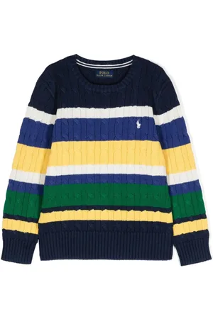 Ralph Lauren Striped cable-knit jumper