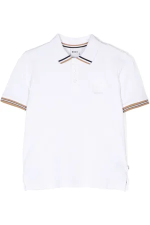 HUGO BOSS Stripe-trim polo shirt