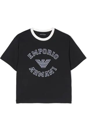 Emporio Armani Logo-appliqué cotton T-shirt