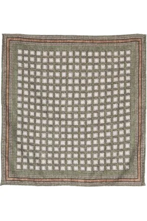 Brunello Cucinelli Square-print silk handkerchief