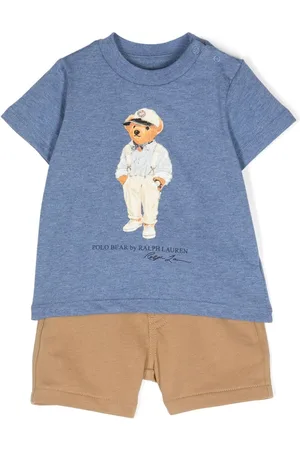 Ralph Lauren Polo Bear-print shorts set