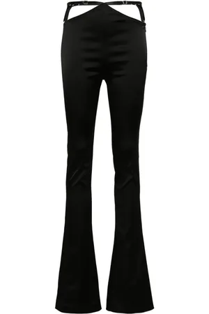The Attico Cut-out flared trousers