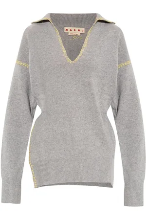 Marni Asymmetric v-neck sweater
