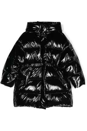 MONNALISA Patent padded coat