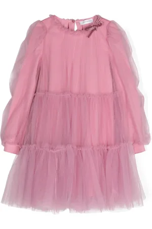MONNALISA Tiered tulle minidress