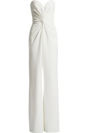 Tadashi Shoji Twist-front sweetheart neck jumpsuit
