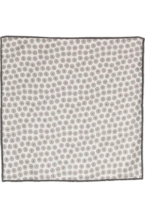 Brunello Cucinelli Geometric-print silk handkerchief