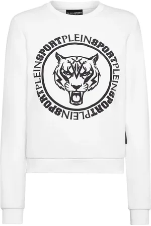 Philipp Plein Tiger-print cropped sweatshirt