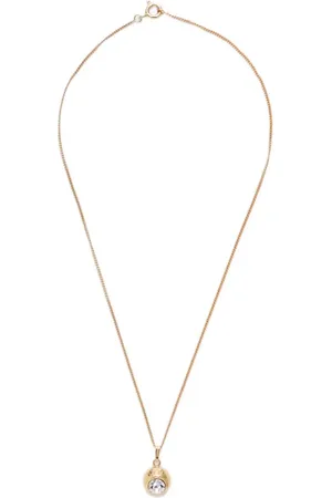Céline Rhinestone-embellished chain necklace