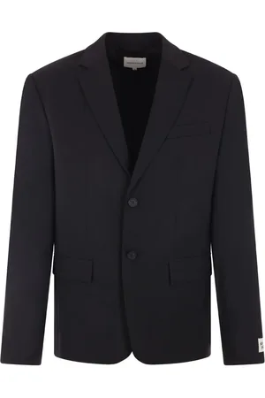 Maison Kitsuné Logo-patch wool blazer