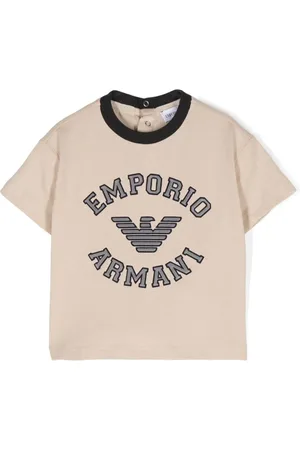 Emporio Armani Logo-embossed cotton T-shirt