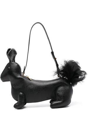 Thom Browne Squirrel-motif leather shoulder bag