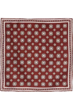Brunello Cucinelli Geometric-print silk handkerchief