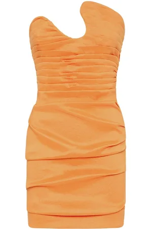 RACHEL GILBERT Cheri asymmetric-neck dress