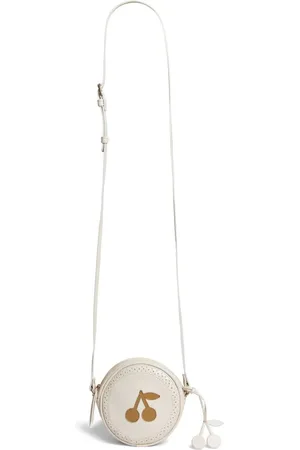BONPOINT Gomette cherry-appliqué leather shoulder bag