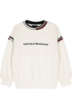 Emporio Armani Logo-embroidered cotton sweatshirt